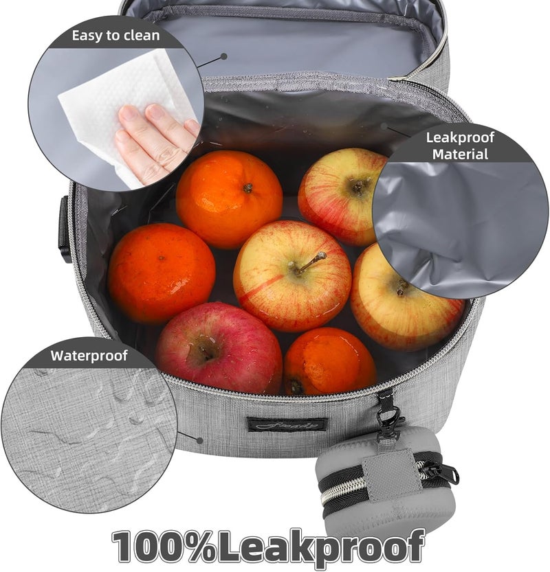 Fxady Breastmilk Cooler Bag with Ice Pack, Insulated Baby Bottle Tote Bag for 6 Bottles Up to 9 oz, Clip-On Pouch for Baby Essentials, Leakproof, Waterproof, Shoulder Strap for Nursing Moms - Image 4